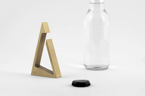 triangle | bottle opener Sense | with plum wood handle | Made in Germany